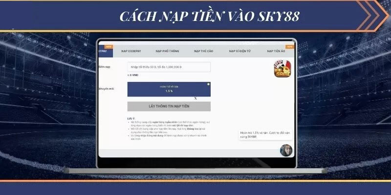 Thủ tục giao dịch thanh toán tại Sky88